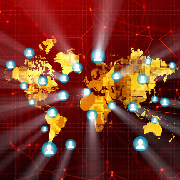istock Social Media on the world map 923213302