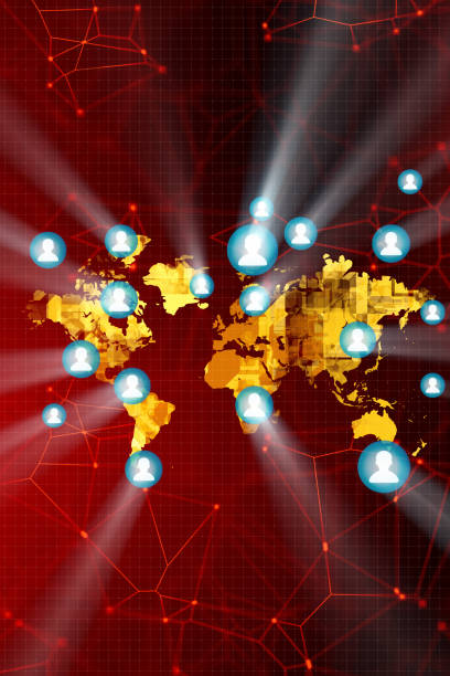 istock Social Media on the world map 923213310