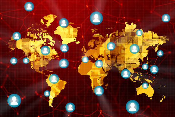 istock Social Media on the world map 923213318