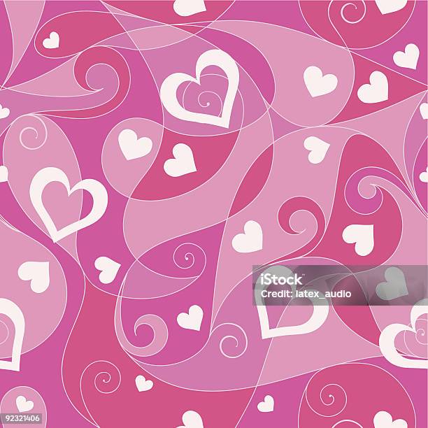 Valentinstag Nahtlose Muster Stock Vektor Art und mehr Bilder von Biegung - Biegung, Bildhintergrund, Einzellinie