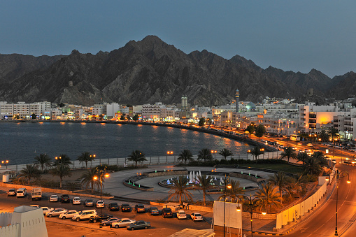 Long exposure on Muscat at night