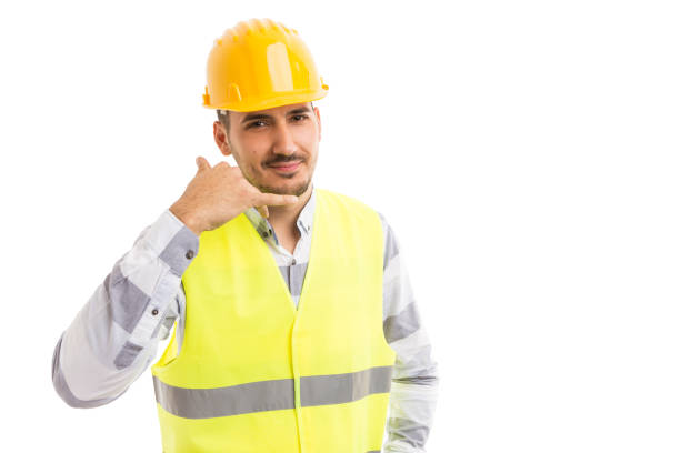 istock Construction company contact person concept 923215580