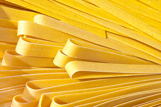 istock Close up of uncooked pasta noodles. 92322094