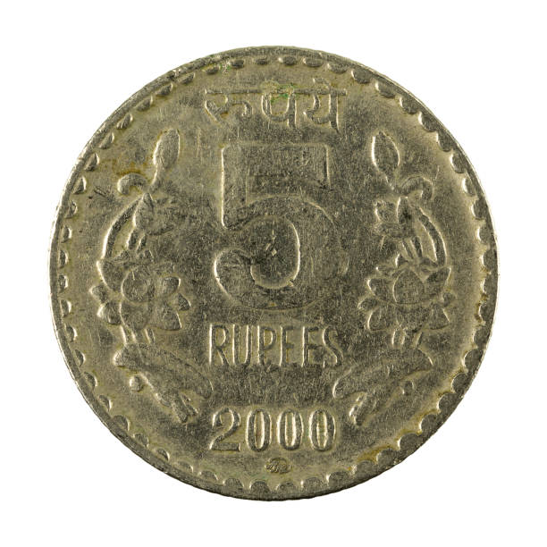 istock 5 indian rupee coin (2000) obverse isolated on white background 923221116