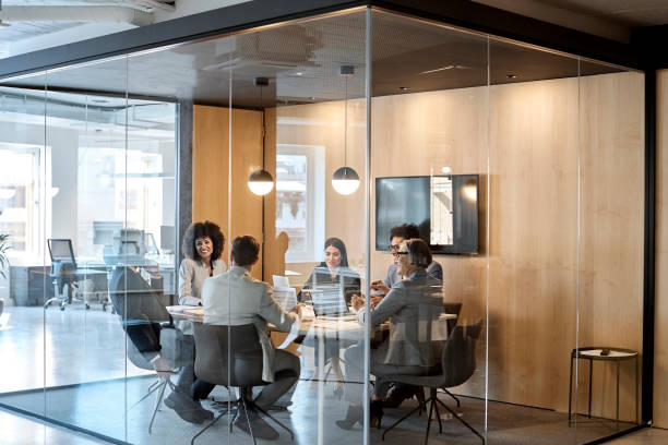 istock Business colleagues discussing strategy at office 923222040