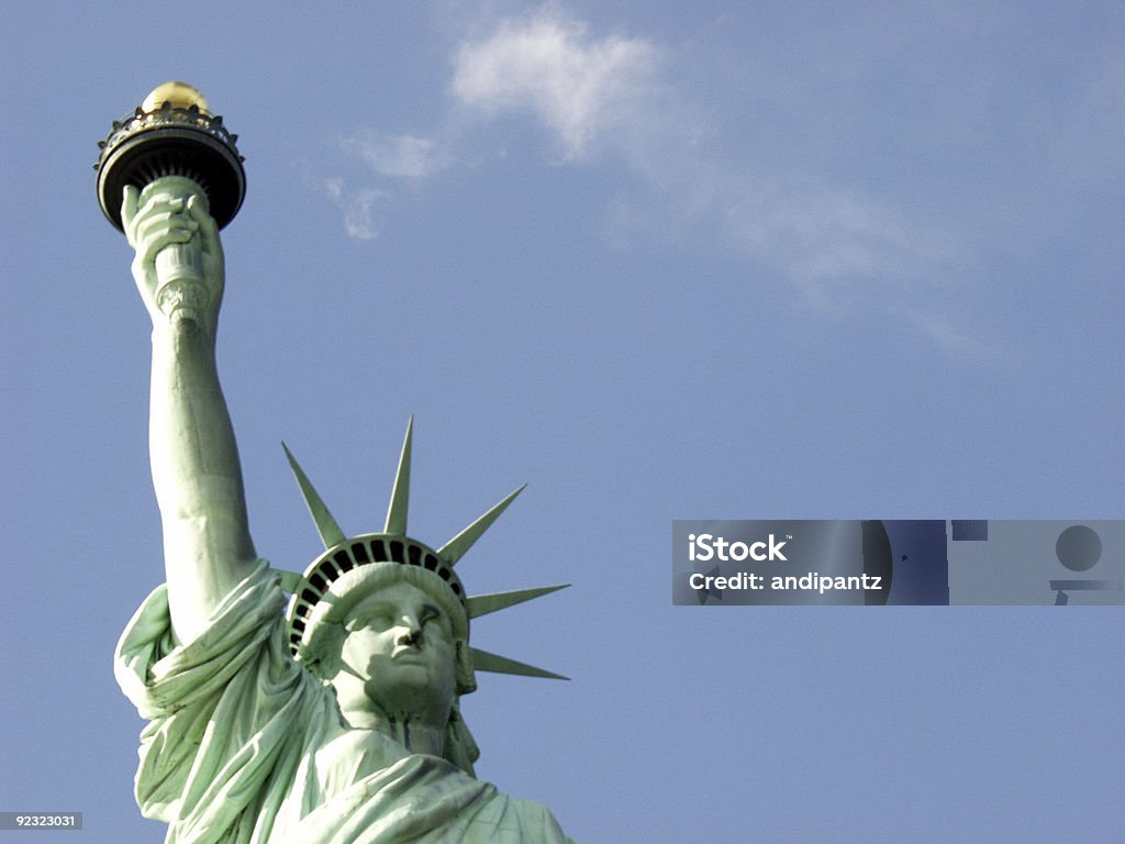 Estátua da Liberdade - Royalty-free Azul Foto de stock