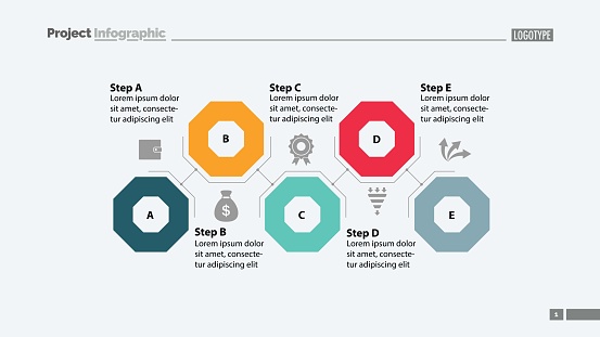 Five Steps Flowchart Stock Illustration - Download Image Now - Annual ...
