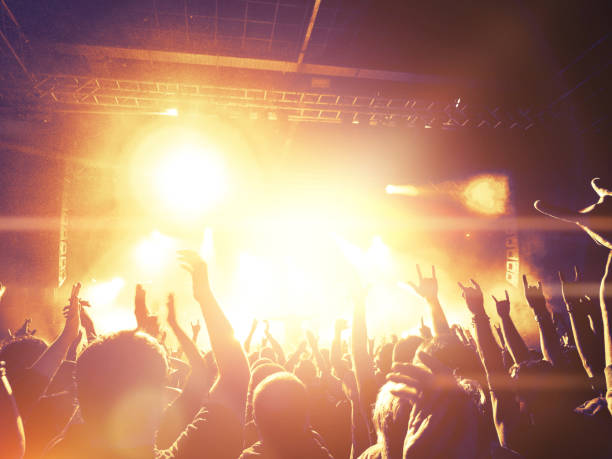istock Concert crowd in front of a live stage 923233930