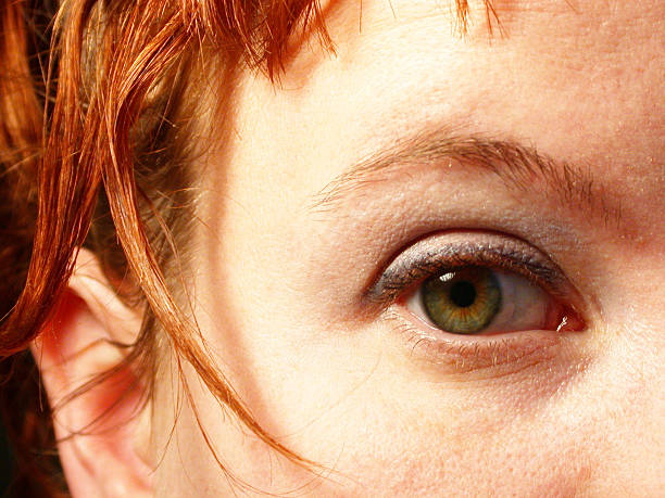 istock green eye, red hair 92323499