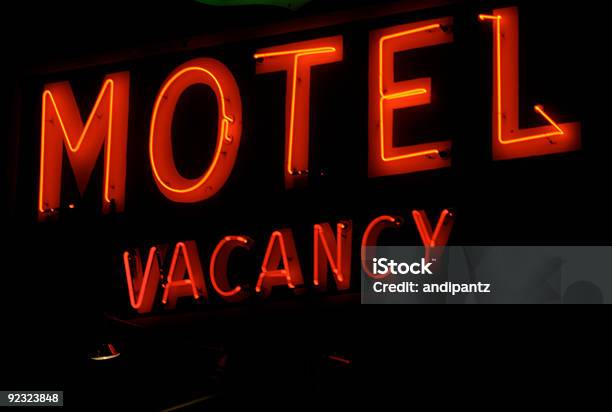 Motel Camere In Affitto - Fotografie stock e altre immagini di Neon - Neon, Camere in affitto, Motel