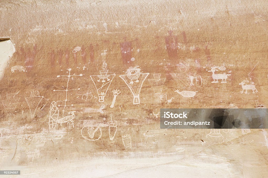 Фремонт рок Art - Стоковые фото Аборигенная культура роялти-фри