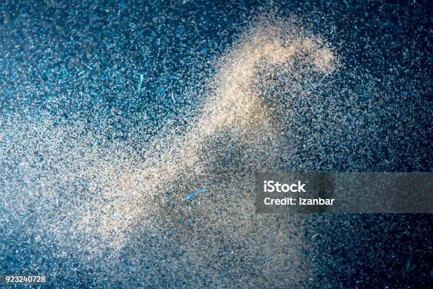 Plancton And Krill Macro Detail At Night Stock Photo - Download Image Now - Krill, Night, Plankton