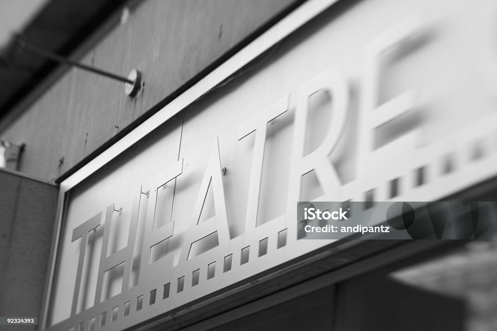 Sinal de Teatro - Royalty-free Broadway - Manhattan Foto de stock