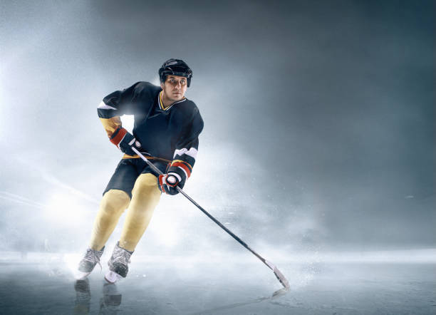 istock Ice hockey player in action 923246102