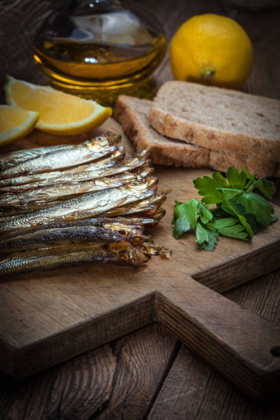 istock Tasty smoked sprats. 923248020