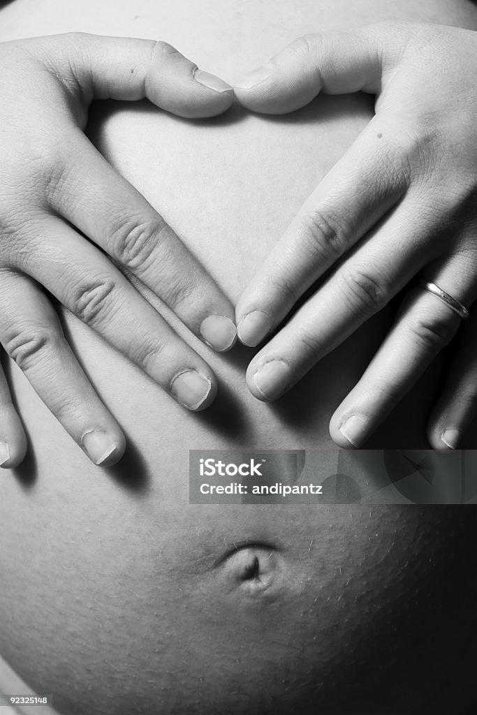 심장 아기 - 로열티 프리 임신 스톡 사진