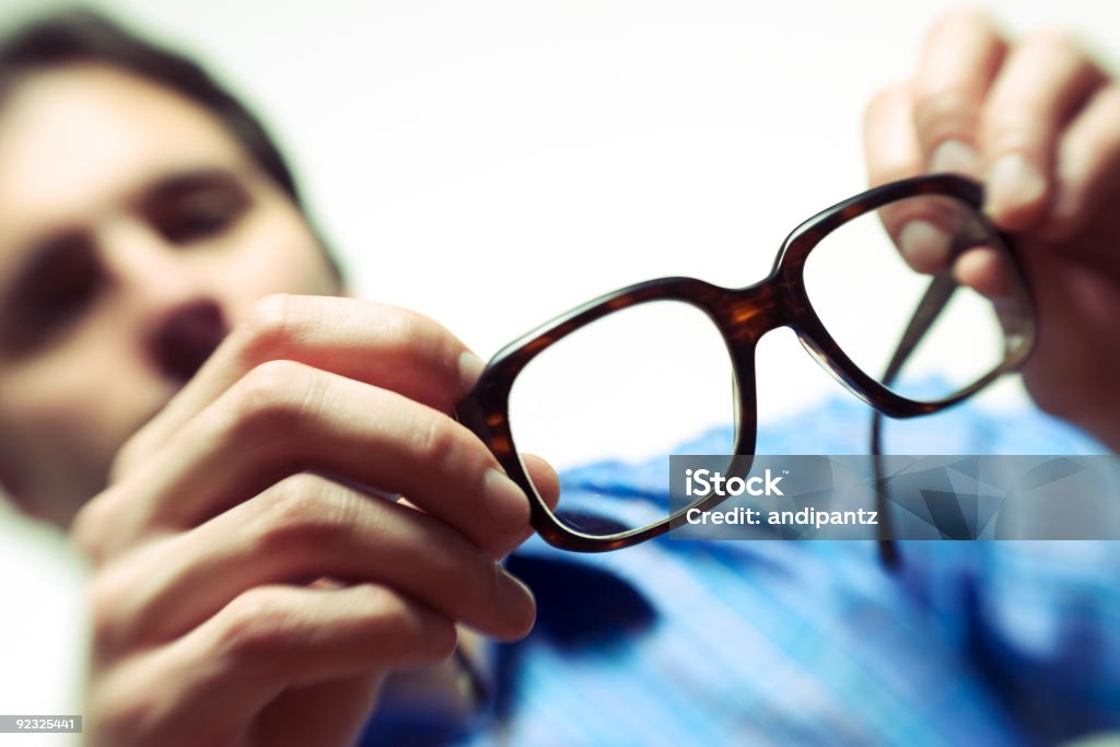 Ein Blick in mein Gläser - Lizenzfrei Augenheilkunde Stock-Foto