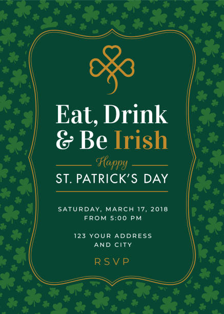 St. Patrick's Day Special Party Invitation Template - Illustration