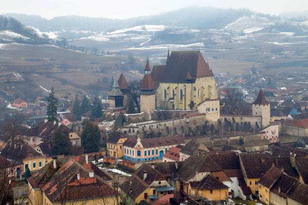 istock Winter at Biertan, Romania 923259644