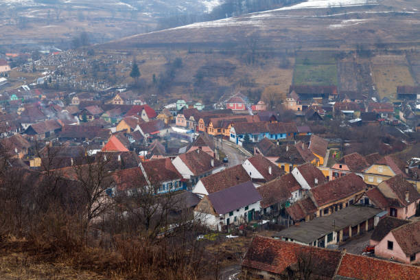 istock Winter at Biertan, Romania 923259882