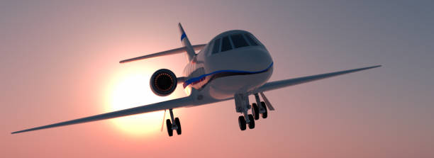 istock Corporate jet in the sky 923271048