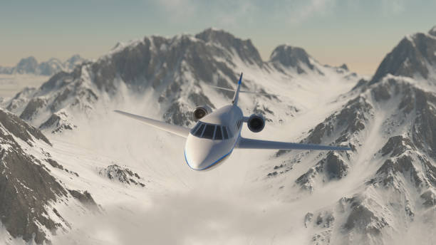 istock Corporate jet in the sky 923271428