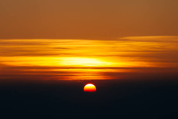 istock Sunrise in the morning and orange sky 923279052