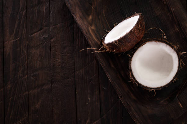 istock fresh coconuts on blue background,healthy food concept 923282716