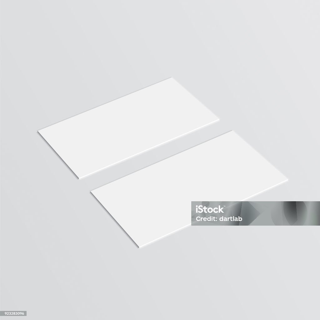 Blank business cards mockup Vector template for branding identity Template stock vector