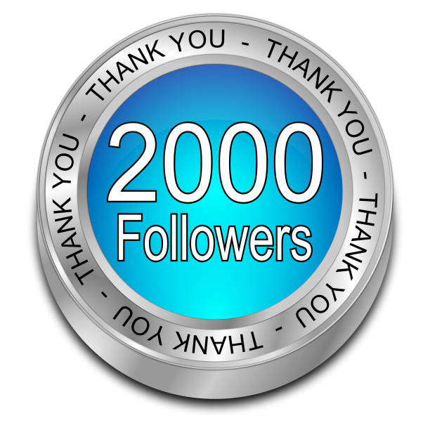 istock 2000 Followers Thank you - 3D illustration 923294638