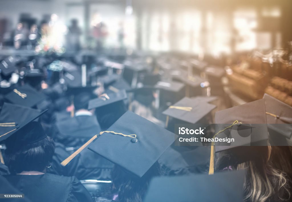 Graduation day. Commencement day.  Education Concept. Graduation Stock Photo