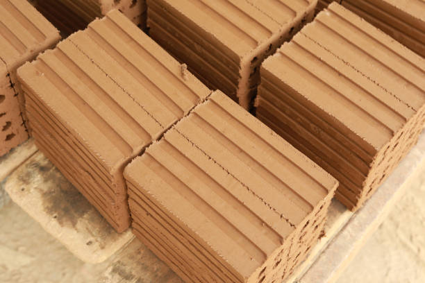 istock brick background :  small rectangular block typically made of fired or sun-dried clay, used in building. 923312748