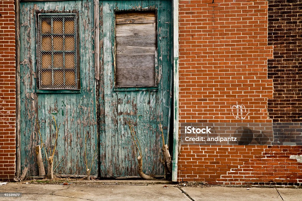 녹색 문 - 로열티 프리 0명 스톡 사진
