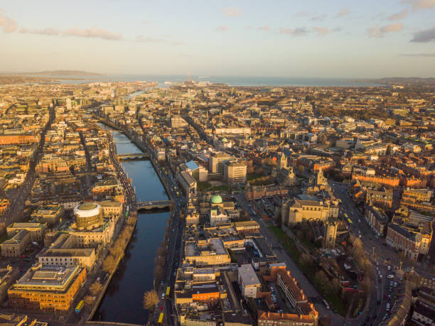 istock Evening sunlight over Dublin city centre, Dublin, Ireland. 923316566