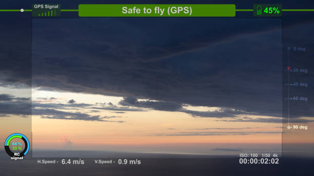 istock Aerial photography FPV screen illustration 923329762