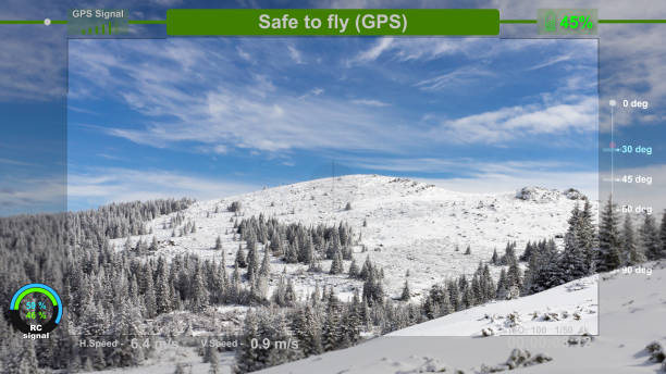 istock Aerial photography FPV screen illustration 923329810