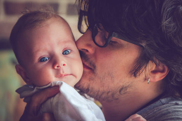 istock Father with 3 month baby 923345014