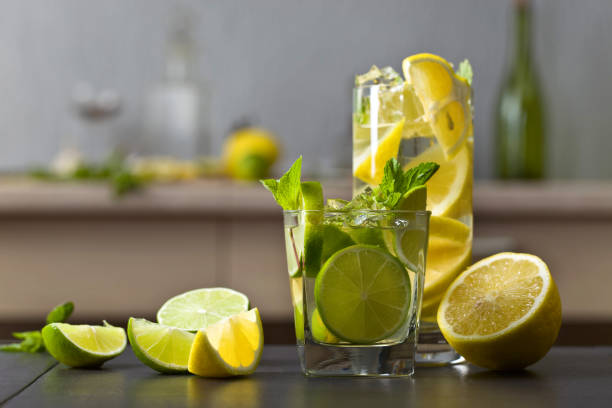 istock Cocktail with citrus and peppermint. 923348376
