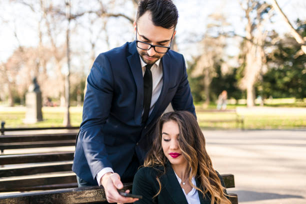 istock Business people in a break but business can't wait 923352042