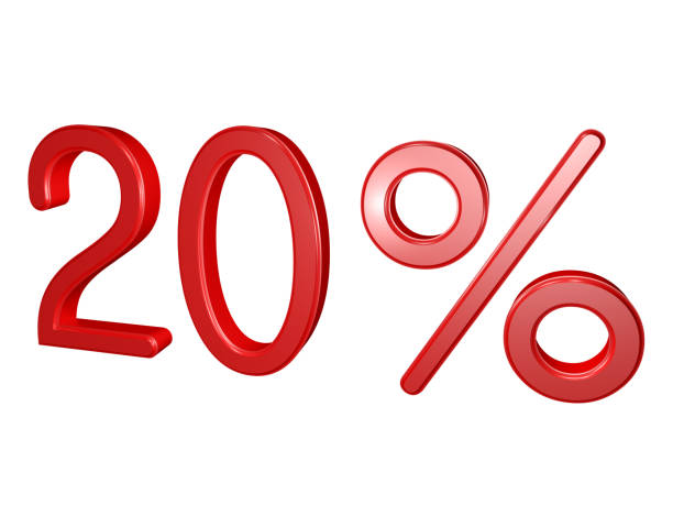 istock 20 percent isolated on white 923355640