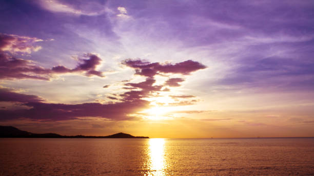 istock Twilight while the sunset at the sea of island 923363420