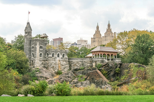 Belvedere Castle in Autumn, Central Park, New York City.