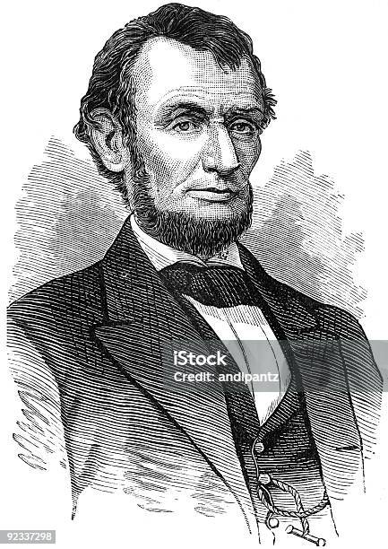 Abraham Lincoln Stockfoto und mehr Bilder von Abraham Lincoln - Abraham Lincoln, Gravur, Porträt