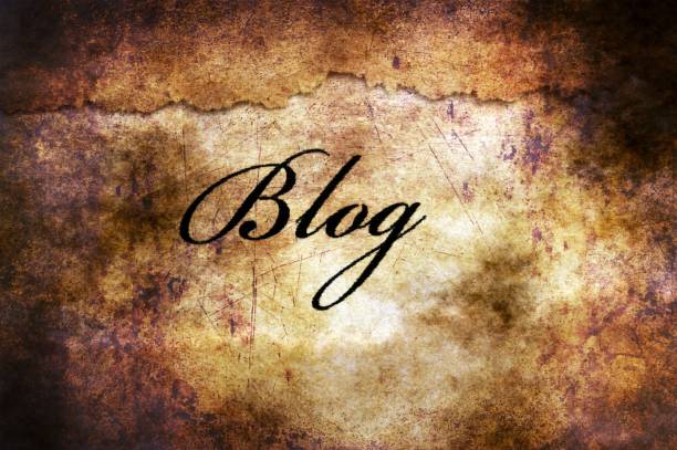 istock Blog text on grunge background 923380050