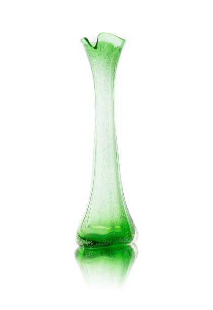 istock Vintage glass vase isolated on white background 923382352
