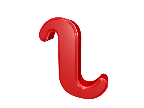 Greek letter isolated on white