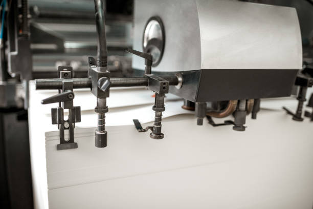 istock A part of the offset printing machine 923383564