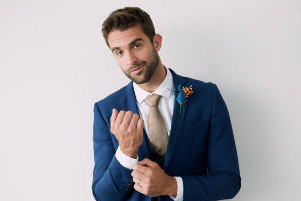 istock Looking like the leading man on his big day 923391170