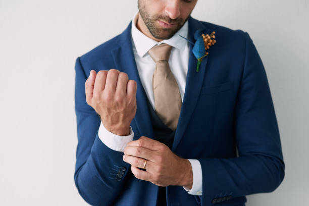 istock Upping his style game on his wedding day 923391240