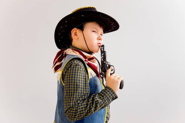 istock Boy in a cowboy costume 923393948
